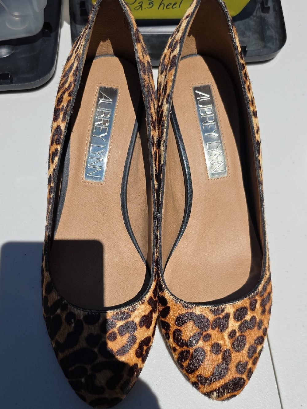 Leopard Print Women's Flats - Brown 2.5 Heel